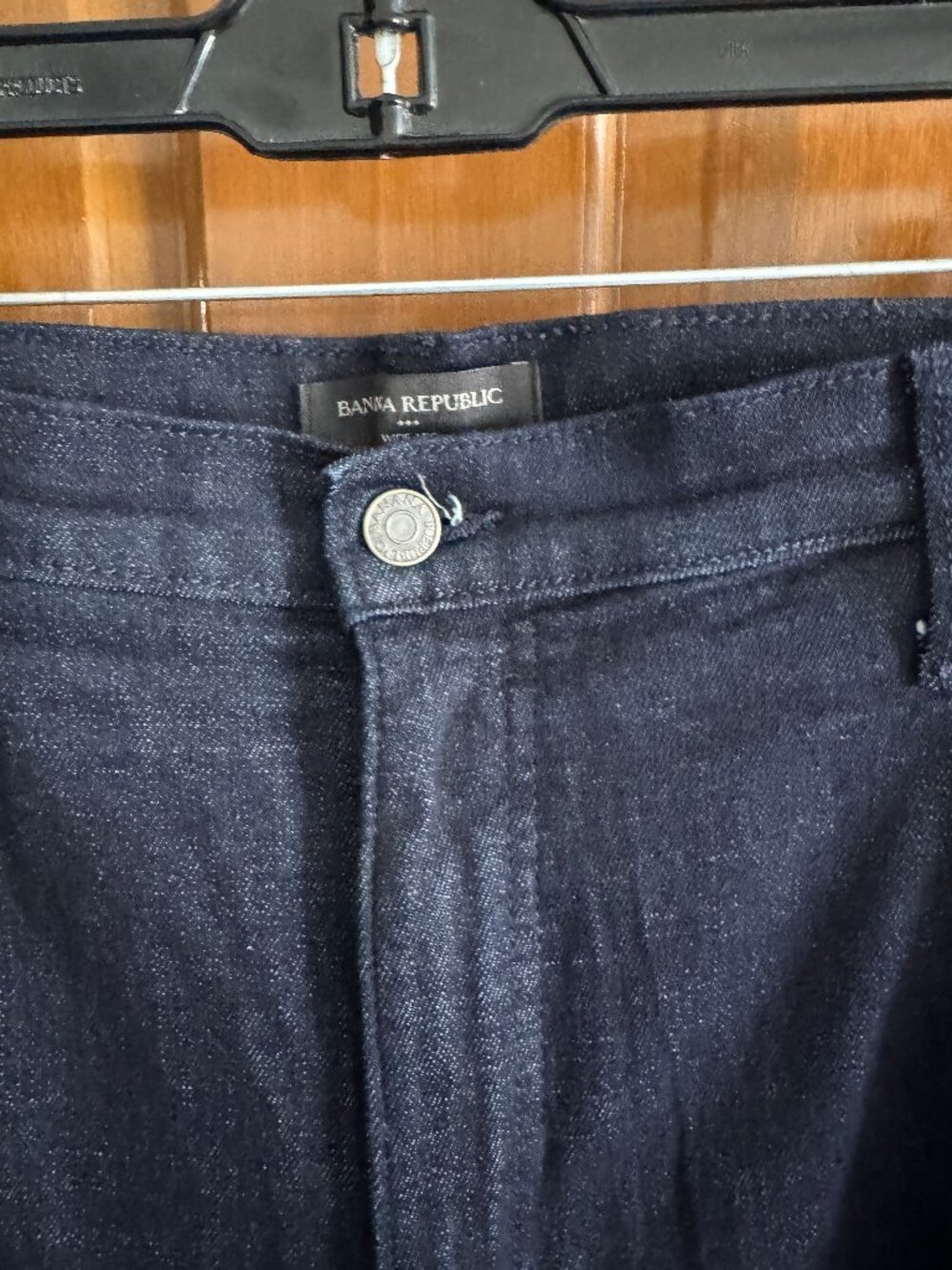 Banana Republic Wide Leg Pleated Dark Wash Jeans Size 33/16 Career Chic - Picture 6 of 8